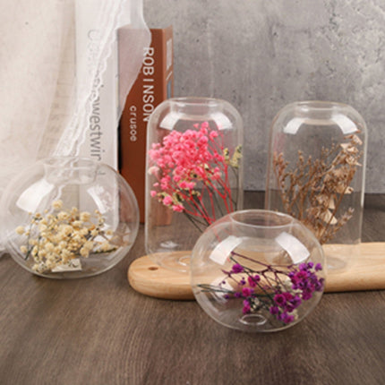 Cylindrical coffee colored dried flowers