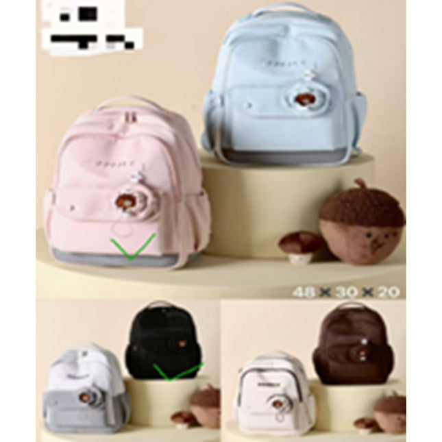 Bear Head School Bag