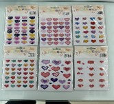 10pcs Heart Sticker