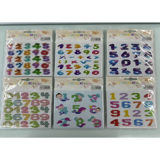10pcs Number Sticker