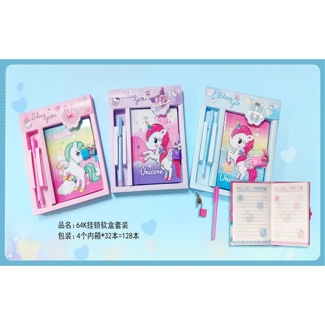 64K Note Book Set With Lock