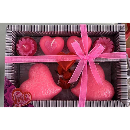 gift heart candle
