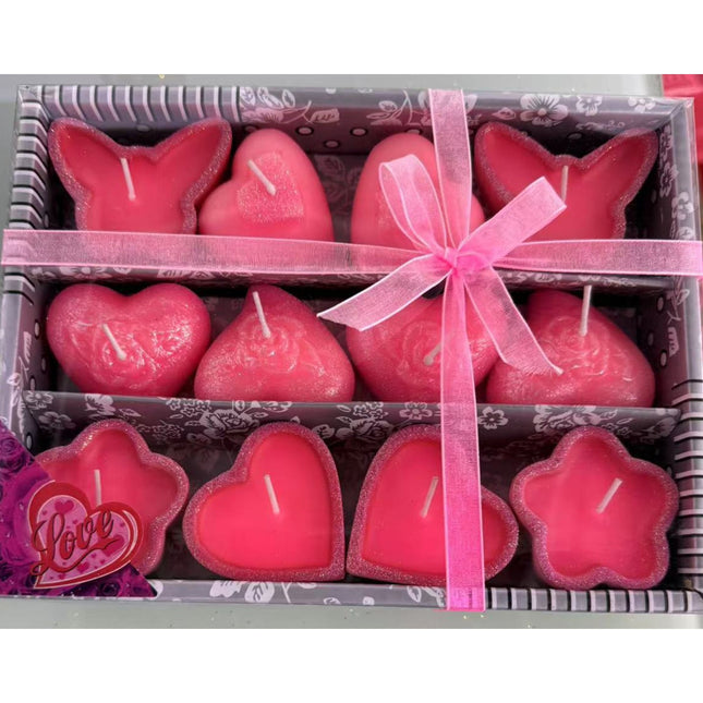 gift heart candle