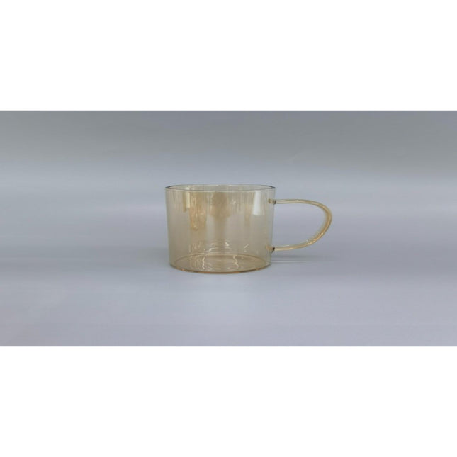 Amber Glass Cup