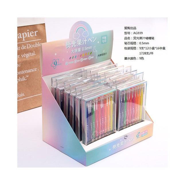 9pcs Color Pen