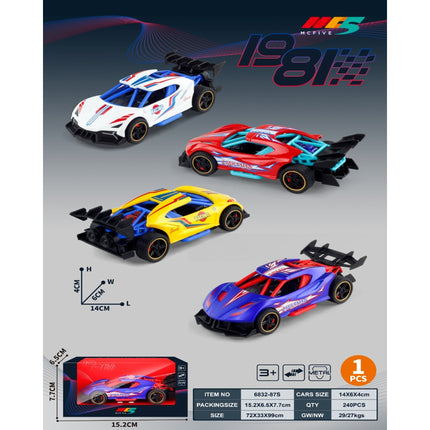 1:32 super sports car track version alloy car B type