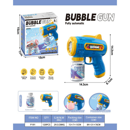 8-hole fully automatic bubble dispenser with a bottle of 70ML bubble water