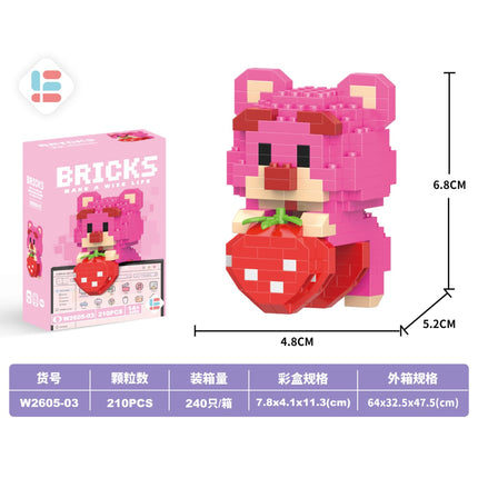 Strawberry Bear 210PCS