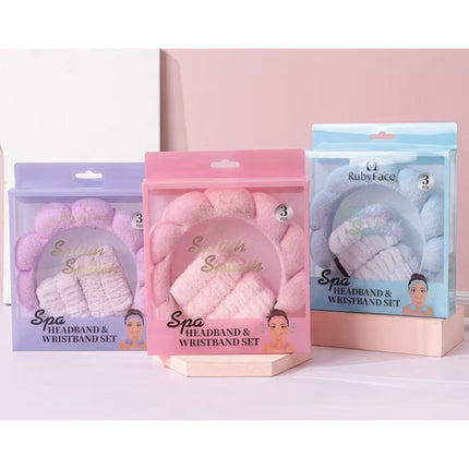 Spa Headband & Wristband Set