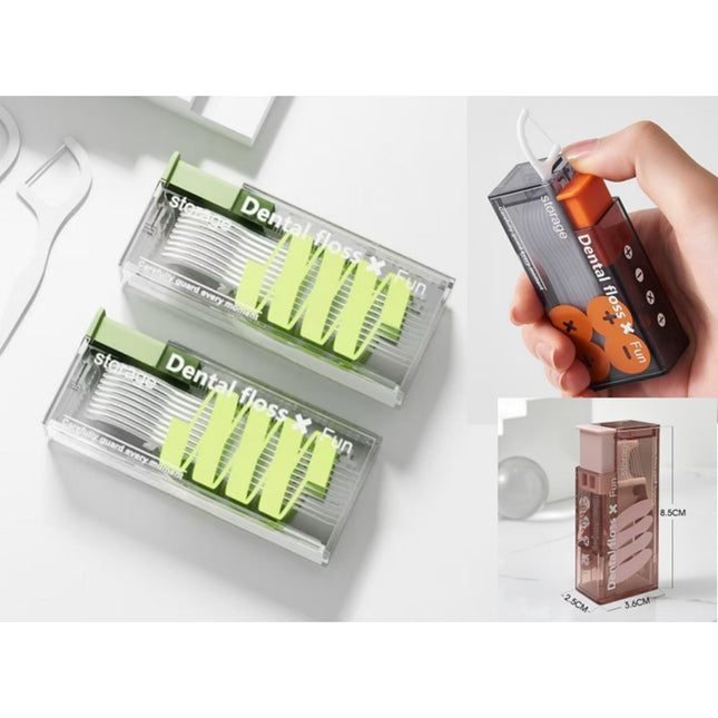 Dental Floss Storage Box With 10pcs Dental Floss