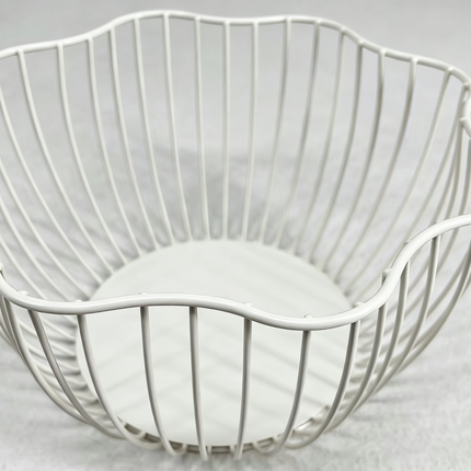 White Iron Fruit Basket