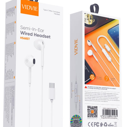 Type-C Semi-In-Ear Wired Earphone