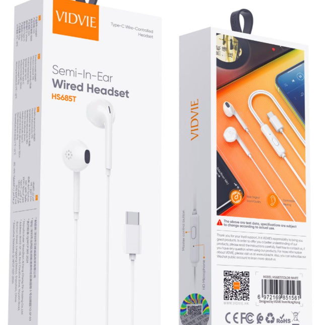 Type-C Semi-In-Ear Wired Earphone