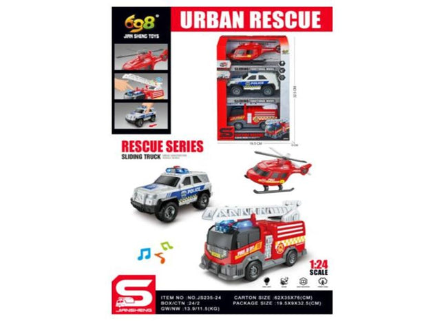 1: 24 Small Rescue Vehicle Combination