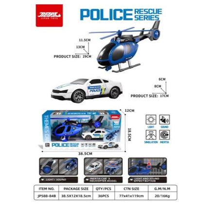 Police and rescue helicopters