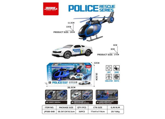 Police and rescue helicopters