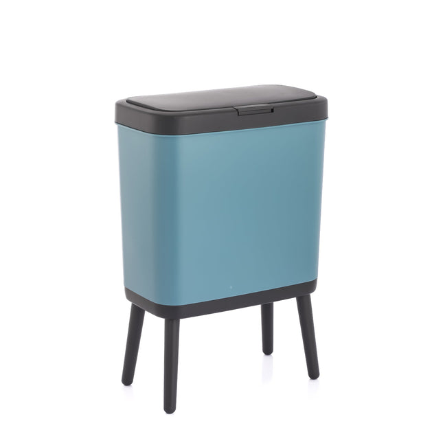 15L Push Bin With Feet