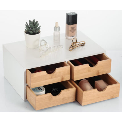 Bamboo Makeup Organizer