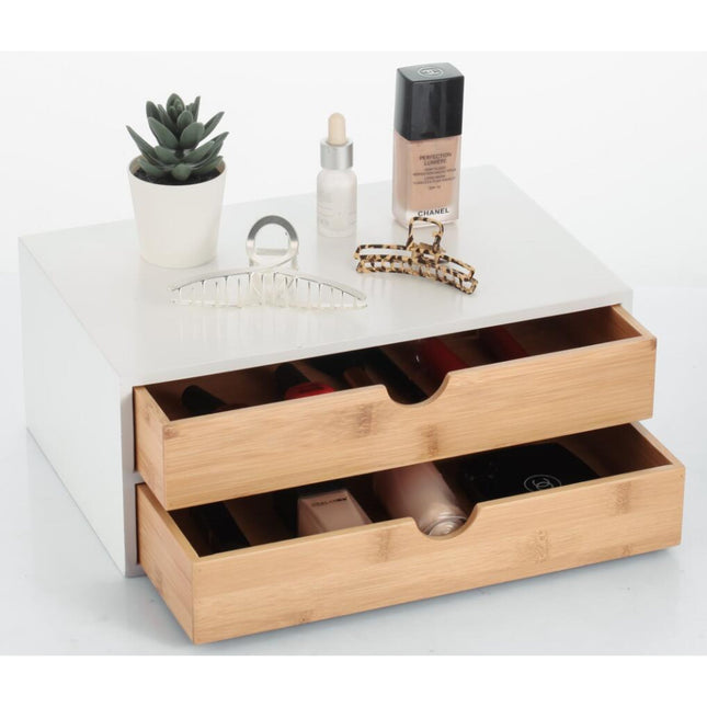 Bamboo Makeup Organizer