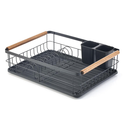 Dish Rack With Wooden Handle