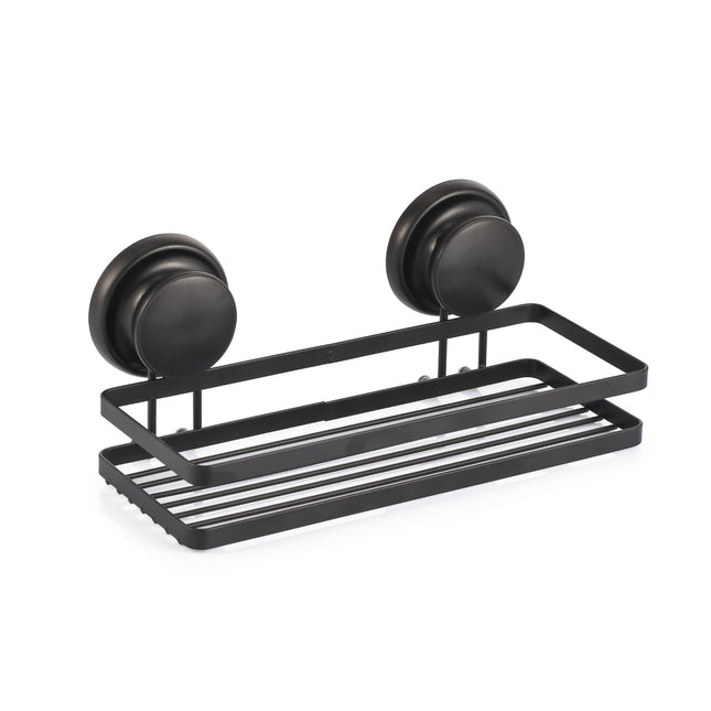 METAL RECTANGULAR BASKET WITH 2 TPR BLACK SUCTION CUPS