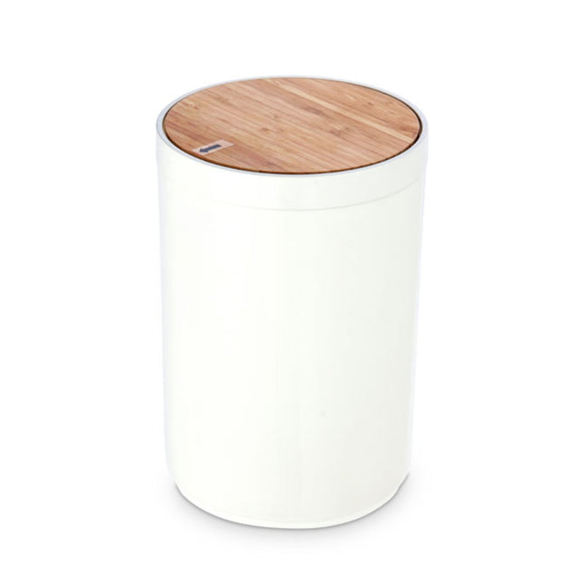 Pp Waste Bin 5L With Bamboo Lid