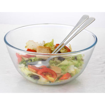 Glass Microwave Oven Salad Bowl With 2Pcs Set Salad Spoon