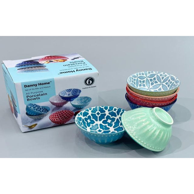 set of 6 ceramic bowl 9 cm