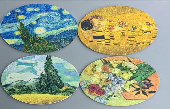 4 pcs Coaster dish 10 cm