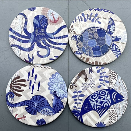 4 pcs Coaster dish 10 cm