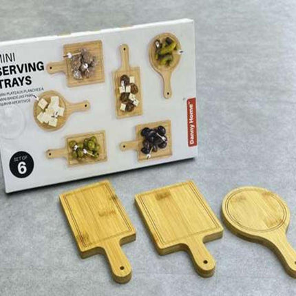 Mini Bamboo Serving Trays