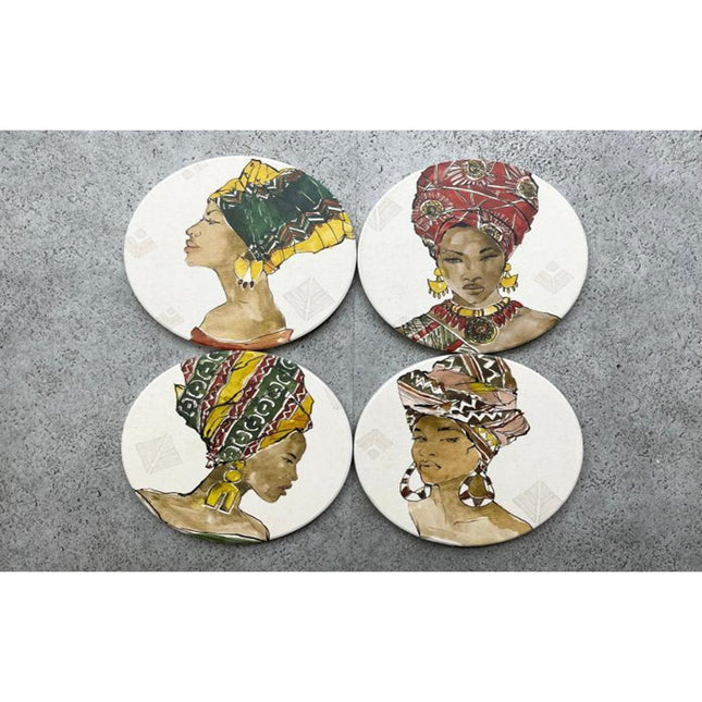 4 pcs Coaster dish 10 cm