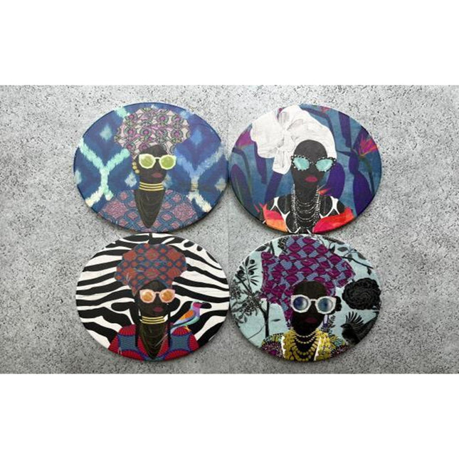 4 pcs Coaster dish 10 cm