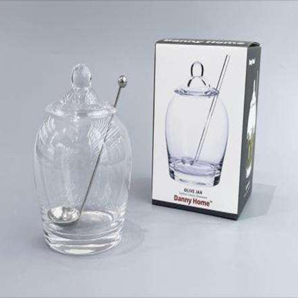Glass storage jar