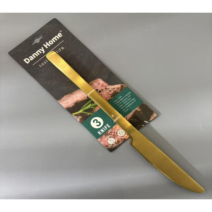 Gold matte knife - 3 pcs