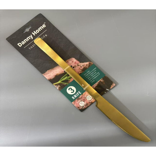 Gold matte knife - 3 pcs