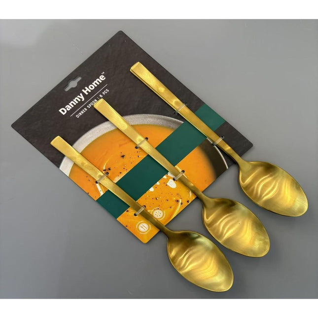 Gold Matte spoon - 6 pcs