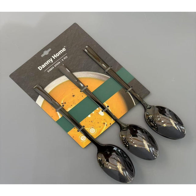 black spoon - 6 pcs