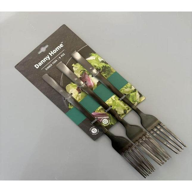 black matte fork - 6 pcs