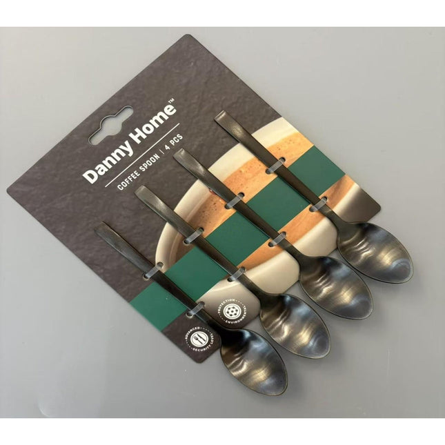 black matte coffee spoon - 4 pcs