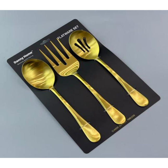 Gold Matte - Serving - 3 pcs