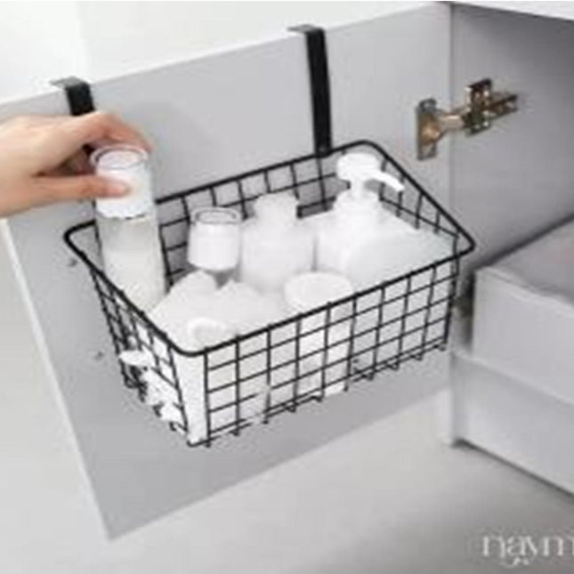 over Door Basket -black