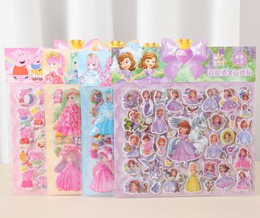 Stickers for creating princesses