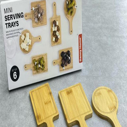 Mini Bamboo Serving Trays