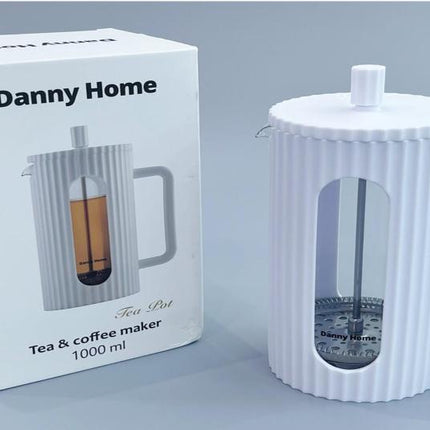1000ml French Press-White