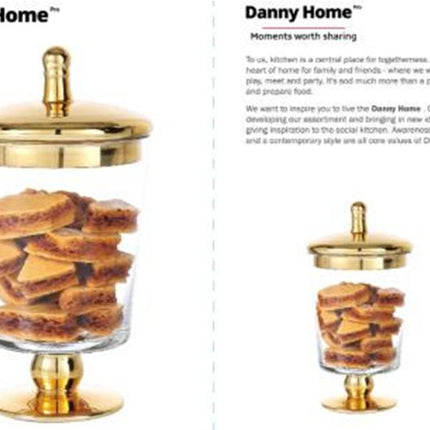 Glass storage jar