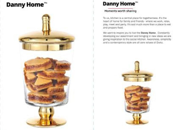 Glass storage jar
