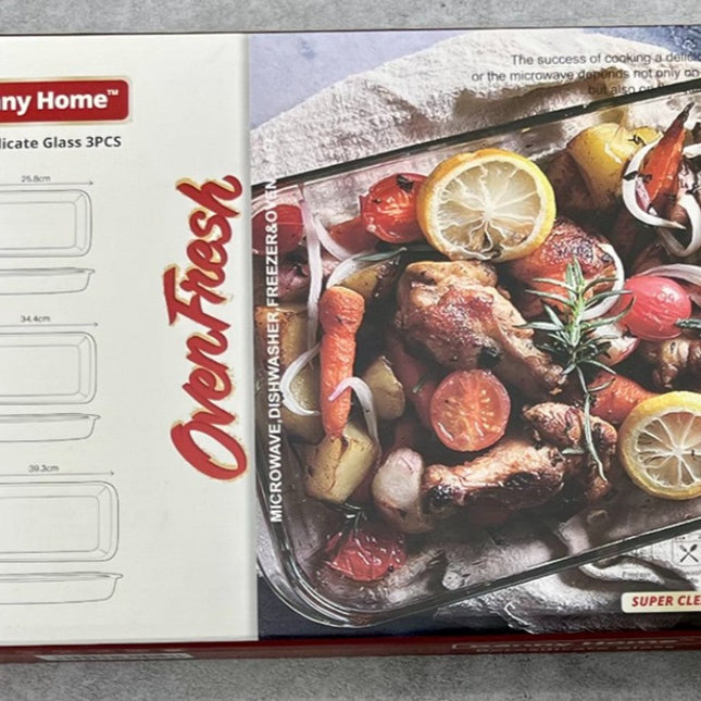 3 pcs/ set baking pan 1.6L+2.2L+3L