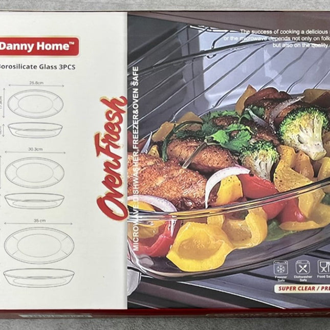 3 pcs/ set baking pan 1.6L+2.4L+3L