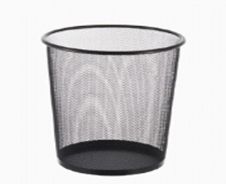 Round Mesh Trash Can